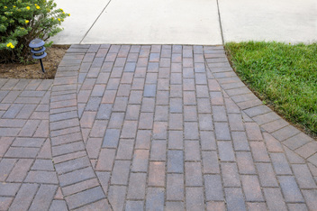 stone and brick pavers for walk ways and sidewalks